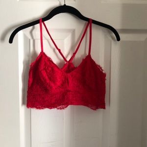 Aerie neon red bralette